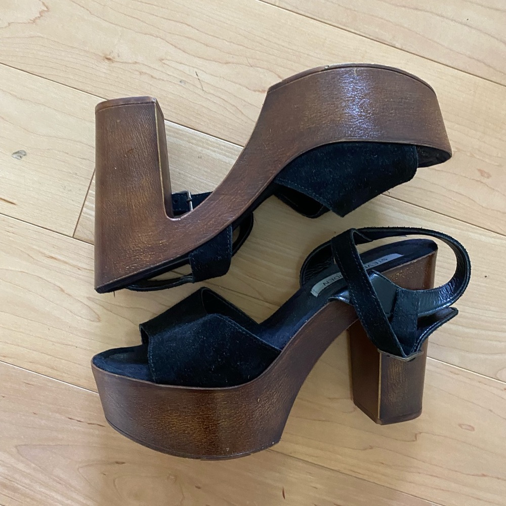 Steve Madden wooden block heels